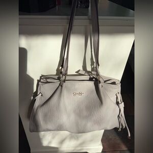 Jessica Simpson Light Gray Shoulder Bag